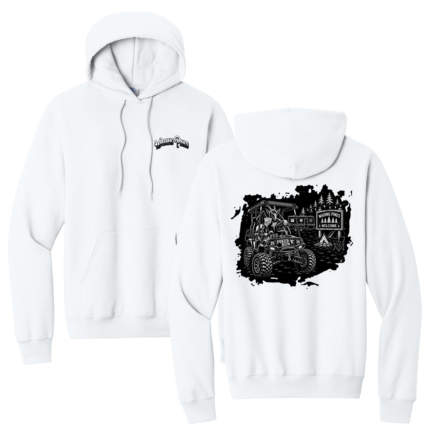 Wading Pines 2026 - Pullover Hoodie - White